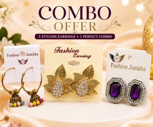 Stylish Earring Studs Combo Offer