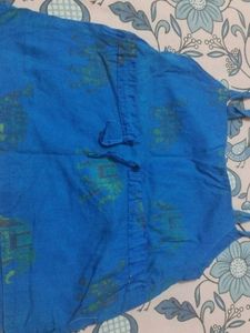 Bohemian Blue Printed Ethnic Skirt for baby girls