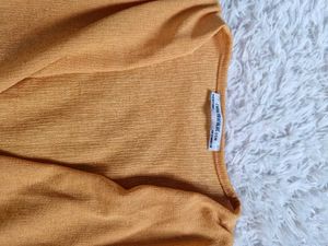 Chic Mustard Ruched Top