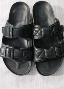 Neeman's Cork Sandals- Solid Black