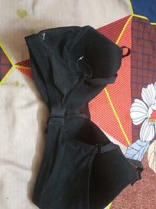 Black Padded Bra