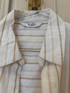 Sparkly Striped Button-Up Shirt