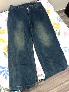 Wide Leg Denim Jeans