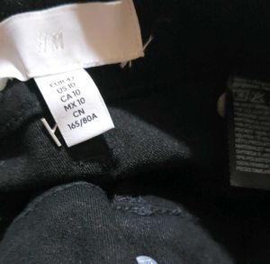 h&amp;m Classic Black Denim Jeans