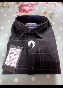 New M size Men's Plaid Long Sleeve Shirt