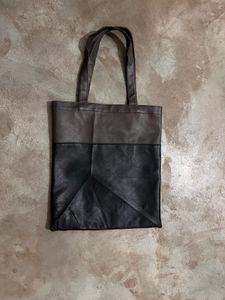 Pre-Loved LEICID Two-Tone Faux Leather Tote Bag –