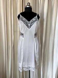 Vintage White Lace Slip