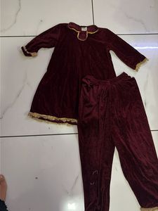 Elegant Velvet Kurta Set