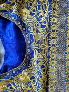 Royal Blue Anarkali Suit Set