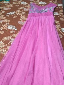 Stunning Pink Embellished Gown