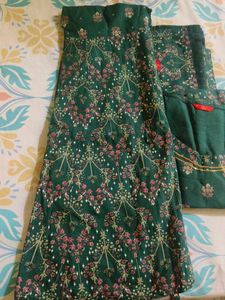 Elegant Green Kurta Sharara set