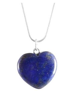 Natural Gemstone Heart Pendants