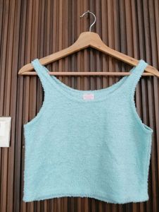 Cozy Fuzzy Cropped Tank Top