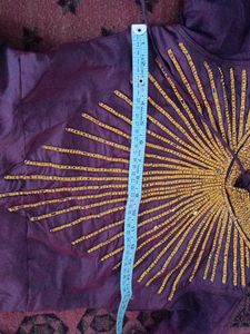 Beautiful Purple Embellished Gown