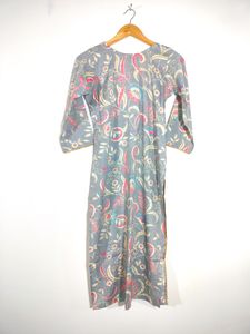 Grey Floral Printed Kurtas (Women's)