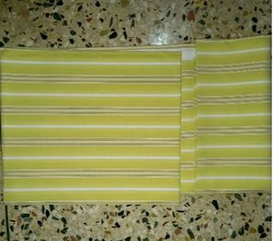 Flurocent Green Strips Shirt Cut Piece