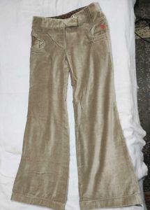 Velvet Asial style Bell Bottom Pants