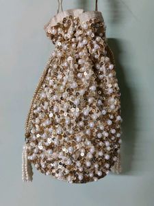 Pearl Work Potli Bag ✨🎉