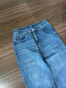 Wide Leg Denim Jeans