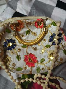 Embroidered Clutch Bag