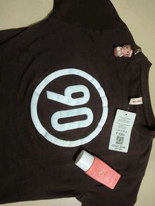 New With Tag Ftted brown basic Tshirt