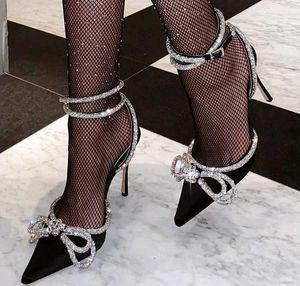 Sparkling Bow Heeled Shoes