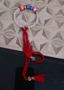 Pearl Bracelet with Evil Eye Charm