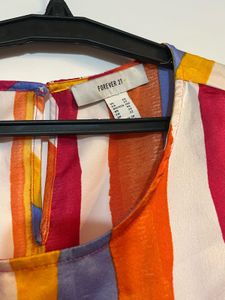 Forever 21 Vibrant Striped Sleeveless Top