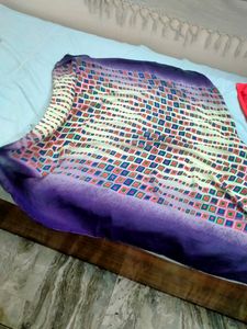 WEAVERS VILLA Women Multicoloured Striped Scarf Cum Stole
