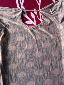 woman peach kurta