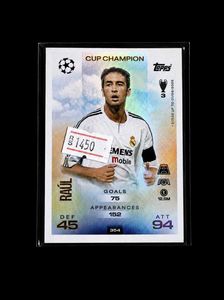 Raul Topps Soccer Card - Cup Champion