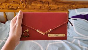 SALE 🥳🥳🥳 fixed price..Solid Red Wallet Multipur