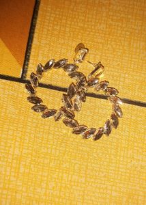 Sparkling Hoop Earrings