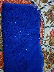 Dark Blue Sequence Saree