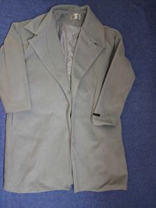 Light Gray Wool Blend Coat