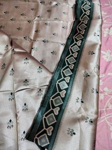 Elegant Semi Silk Saree with Intricate Pattern