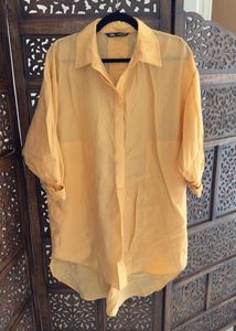 Zara New Celebes Style Shirt MIDI Dress