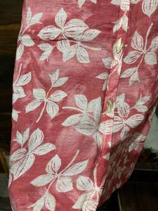 Floral Print Button-Down Kurta