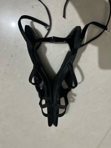 Black Strappy Heels. Size - 35