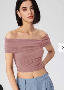 Chic Ruched Off-Shoulder Top