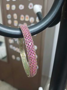 Sparkling Pink Stone Bangle