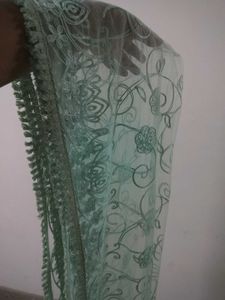 Beautiful Green Embroidered Dupatta