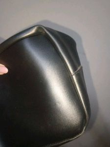 Chic Black Faux Leather Tote Bag
