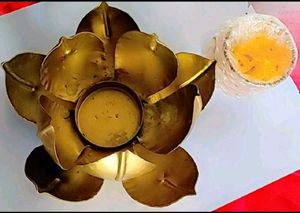 Lotus Flower Candle Holder Set of Two