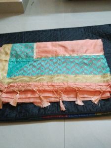 Silk Cotton Saree With Blouse