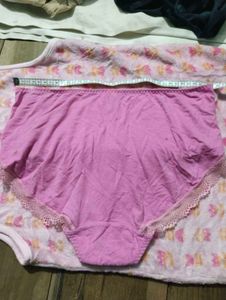 Embroidered Lace Trim Briefs