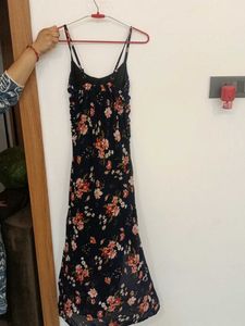 Floral Print Spaghetti Strap Dress