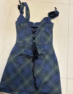 Tartan Plaid Corset Mini Dress🍓