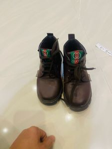 Gucci Brown Leather Shoes 12 size