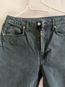 Distressed Black Denim Jeans